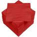 HEKU 100 single-colored napkins 3-layer 33x33cm i Uniform quality for events & gastronomy I practical 5-pack I highly absorbent and stylish red