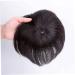 Hair Extensions Human Hair for Women with Thinning Hair Topper Clip in Hairpiece with Bangs 12x12cm Silk Straight Top 20cm Dark Brown Liummrcy  - Buy Online on SooperMarket.com