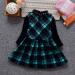 AMhomely Girl Baby Cashmere Dress 7-9 Years Green | Promotion Sale - Warm & Stylish - Buy Online on SooperMarket.com
