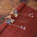 Minkissy Chinese Hair Stick 1 Pair of Retro Flower Hair Chopsticks Hairpin Japanese Chignon Pin Vintage Hair Accessories - Buy Online on SooperMarket.com