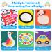 Synearry Color Baby Fabric Book | Interactive Picture Book with Mirrors | Toddler Perception Learning Toy | Perfect Gift for Babies 0-6 Months - Buy Online on SooperMarket.com