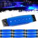 PSEQT LED Boat Interior Lights Marine Courtesy Light Strip Deck Transom Cockpit Navigation Lighting Waterproof for Fishing Pontoon Kayak Yacht Sailboat (Blue 10Pcs) Colored Lens Blue, 10PCS