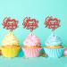 24 PCS Happy Galentines Day Cupcake Toppers Glitter Sweet Love Valentine Cupcake Picks for Valentine's Day Theme Birthday Party Cake Decorations Valentines Day Party Decorations Supplies - Buy Online on SooperMarket.com