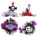 Holiday Horror Duckbill Clip Halloween Headdress Halloween Headdress Partys Decor | Halloween Clips Non-slip Holiday Black Glittery Hairpin For Adults Kids