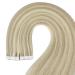 Youngsee Real Hair Extensions Tape - 50cm Ash Blond & Blond Invisible Tape Extensions - Remy Tape In Hair - 20pcs #18/613 & #18P613 - International Shipping - Buy Online on SooperMarket.com