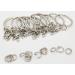 1 Inch Key Ring with Chain and Open Jump Rings - 50 Pack - Buy Online on SooperMarket.com