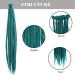 10PCS Turquoise Dreadlock Extensions - Synthetic Crocheted Faux Locs for Men & Women | Jamaica Punk Hip-Hop Hair Accessories - Buy Online on SooperMarket.com