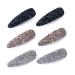 Rhinestone Hair Clips for Women and Ladies Shining Crystal Snap Clips Different Color Rhinestone Hair Pins Hair Barrettes for Party Wedding Daily Girls Hair Decorative (Pink blue gray)
