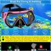 Gimilife Swim Mask - Anti-Fog Diving Goggles with Nose Cover and Earplugs for Adult Snorkeling & Scuba Dive - Black/Pink - Buy Online on SooperMarket.com