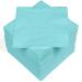 HEKU 100 single-colored napkins 3-layer 33x33cm I Uniform quality for events & gastronomy I practical 5-pack I highly absorbent and stylish light blue