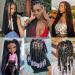 RuiYok 4Pcs Natural Black Brazilian Wool Hair for Braids - Acrylic Hand Knitting Yarn for Hair Braiding & Extensions - Jumbo Braids, Faux Locs & Senegalese Twists (1B) - Buy Online on SooperMarket.com
