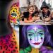 CCbeauty 22 Color Face Body Paint Kit - Halloween Neon Face Painting Set with UV Glow and Classic Colors - SFX Cosplay Makeup Palette with Brushes - Buy Online on SooperMarket.com