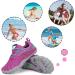 SAGUARO Kids Water Shoes - Quick Dry Aqua Athletic Sneakers for Boys and Girls (Toddler/Little/Big Kid) - Size 12.5 Little Kid - Purple/Stripe - Buy Online on SooperMarket.com