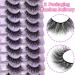 10 Pairs of EYDEVRO Natural Mink Eyelashes | Fluffy Wispy 15mm Cluster Extensions | C & D Curl Volume False Lashes with Cotton Band - Buy Online on SooperMarket.com