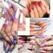 TOMICCA Clear Coffin Nail Tips 500pcs - Long Full Cover Acrylic Fake Nails | Ballerina Style in 10 Sizes for Nail Extension - Ideal for Salons and DIY Nail Art - Buy Online on SooperMarket.com