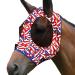 Harrison Howard Elasticity Horse Fly Mask Excellent Comfort With UV Protection Standard horse fly mask for horse-flag grid l flag grid