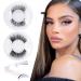 Buy WIWOSEO Reusable Magnetic Eyelashes - Dual Magnetic Lashes for a Natural Look | Glue-Free with Applicator | 2 Pairs B-15MM for Effortless Beauty - Buy Online on SooperMarket.com