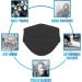 50 PCS Black Disposable Face Masks - 3-Ply Filter Earloop Mouth Cover for Comfortable Protection - Buy Online on SooperMarket.com