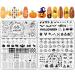 Whaline Fall Halloween Nail Art Stamping Plate Kit Autumn Pumpkin Ghost Plaid Design Nail Art Set for Fall Thanksgiving Halloween DIY Print Manicure Salon Set of 6 Fall & Halloween
