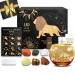 Aovila lion gifts for women lion tealight holder candlestick crystals gift box set zodiac sign astrology gifts birthday gifts for women mom best friends lion with tealight holder