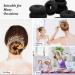 6-Piece Hair Bun Maker Set - Ring Style Donut Bun Shaper & Hair Accessories with Bobby Pins, Elastic Bands, and Ponytail Tools for Women, Girls, Kids - Black - Buy Online on SooperMarket.com