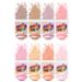 MARBLERS Cosmetic Grade Lip-Safe Mica Powder  Nudie 8 Color Set  4oz (112g) | Pearlescent Pigment | Dye | Non-Toxic | Vegan | Cruelty-Free | Lip Gloss  Eyeshadow  Nail Polish  Nail Art  Bath Bomb Set  Set  Nudie 8 Color