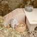 Niteangel Wooden Hamster Feeding Bowl - Small Animal Food Dish for Dwarf Syrian Hamsters Gerbils Mice Degus or Other Similar-Sized Small Pets (Hammy Pattern for Dwarf) Beige Hammy Pattern For Dwarf - Buy Online on SooperMarket.com