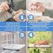 Hanging Window Cat Hammock - Suction Cup Mounted Perch for Indoor Cats | 26.4 x 15.6 Inches - Buy Online on SooperMarket.com