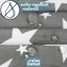 Breathable Washable Baby Diaper Wrap Pad | 50x70 cm Zigzag Gray | Reusable Infant & Toddler Ceiling Pad - Buy Online on SooperMarket.com