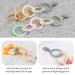 Kalovin Silicone Teether Rings - Clip-on Sensory Teething Links | BPA-Free Food Grade Teething Ring for Babies - Color 1 - Buy Online on SooperMarket.com