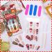MELLIEX Christmas Fake Nails Artificial Full Cover Press on Nails 48 Pieces Xmas Coffin False Nail Tips Santa Claus Snowflake Elk Nail Art Decorations with Nail Glue and Nail Files - Buy Online on SooperMarket.com