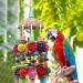 MQUPIN Big Bird Parrot Toy - Multi-Color Natural Wooden Blocks for Caciques Gray Parrots Macaws & Amazons - Climbing Chewing & Cleaning Fun - Buy Online on SooperMarket.com