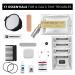 Pinch Provisions Metallic Minimergency Kit - 17 Travel-Sized Cosmetic Essentials | Perfect Emergency Beauty Accessories & Gifts in Silver - Buy Online on SooperMarket.com