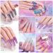 Wakaniya Dip Powder Nail Kit - 20 Colors Glitter Starter Kit for Beginners | Nail Dipping Powder Set with Activator, Top Coat, Base | Professional DIY Nail Art - Buy Online on SooperMarket.com