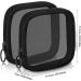 Weewooday 4-Pack Small Mesh Makeup Bags with Zipper - Mini Portable Toiletry Pouch Set for Daily Essentials - Black 4.52x4.52x0.78 Inch - Buy Online on SooperMarket.com