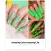 BURANO Poly Extension Gel Nail Kit - 6 Colors Builder Set for DIY Nail Art - Green Poly Nail Gel Kit for Beginners & Professionals - Buy Online on SooperMarket.com