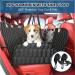 5-in-1 Dog Car Seat Cover for Back Seat | Waterproof & Scratchproof Car Hammock for Dogs | Nonslip & Mesh Window Car Pet Seat Protector with Belt | Fits Cars, Trucks, SUVs | Black 53x59 - Buy Online on SooperMarket.com