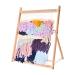 PURCOULEUR Weaving Loom Kit 25" H x 19" W Wooden Tapestry Looms with Extra-Large Frame Multi-Craft Knitting DIY Loom Art Crafts Supplies Develops Creativity Weaving Frame Loom with Stand for Beginner Old version