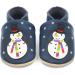Dotty Fish Soft Leather Baby Shoes - Animal Designs for Boys and Girls, Non-Slip Toddler Shoes, 0-6 Months to 4-5 Years (Frosty Snowman) - Buy Online on SooperMarket.com