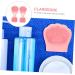 minkissy 32 Pcs Rabbit Ears Facial Brush Silicone Exfoliating Brush Hair Scalp Massager Facial Cleansing Pads Hand Held Massager Face Scrub Cleansing Brush Household Miss Silica Gel Pink Light Pinkx8pcs 7.5x7.5cmx8pcs - Buy Online on SooperMarket.com