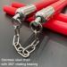 OWNALL Flexible Polyurethane Rubber Nunchucks for Adults | High Hardness & Elasticity with Steel Swivel Chain | Durable & Safe for Professionals - Red - Buy Online on SooperMarket.com