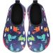 JIASUQI Kids Water Shoes - Quick Dry Aqua Socks for Beach & Pool - Navy Dinosaur Design - Size 10.5/11 UK Child - Buy Online on SooperMarket.com