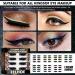 4 Pairs Self-Adhesive Glitter False Eyelashes with Eyeliner Stickers Reusable & Waterproof Black Eye Makeup Set - Buy Online on SooperMarket.com