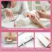 MEKK Mini UV LED Nail Lamp 18W | Professional Nail Dryer for Gel Nails - Pink | Type-C UV Light for Nails | LCD Display - Buy Online on SooperMarket.com