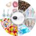 100 Pieces Clear Mini Cosmetic Bottles - 5ml Empty Cream Jars with Screw Caps for Lip Balm & Lotion - Transparent Cremeglas Containers - Buy Online on SooperMarket.com