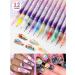 Buy 3D Nail Art Pens - 12 Colors Fine Tips for DIY Nail Designs | International Shipping Available - Buy Online on SooperMarket.com