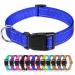 TagME Reflective Nylon Dog Collars, Adjustable Classic Dog Collar with Quick Release Buckle for Puppy /Extra Small/ Small /Medium /Large Dogs Small (Pack of 1) Royal Blue