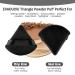 2 Pcs EVAOUXIU Triangle Powder Puff for Face Powder - Soft Plush Setting & Foundation Blender Sponge in Black - Buy Online on SooperMarket.com