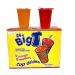 Big T Sugar-Free Cup Drinks - Orange & Raspberry 24 Bulk Pack with Paper Straws