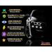 Biomar Labs Hexagon Reflective Stickers Set - 71 Self-Adhesive Bike Safety Reflectors (Black) - Premium Reflex Film for Enhanced Visibility - Buy Online on SooperMarket.com